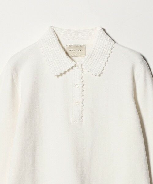 UNITED ARROWS / ユナイテッドアローズ ニット・セーター | クロシェ ポロニット ‐ウォッシャブル‐ | 詳細5