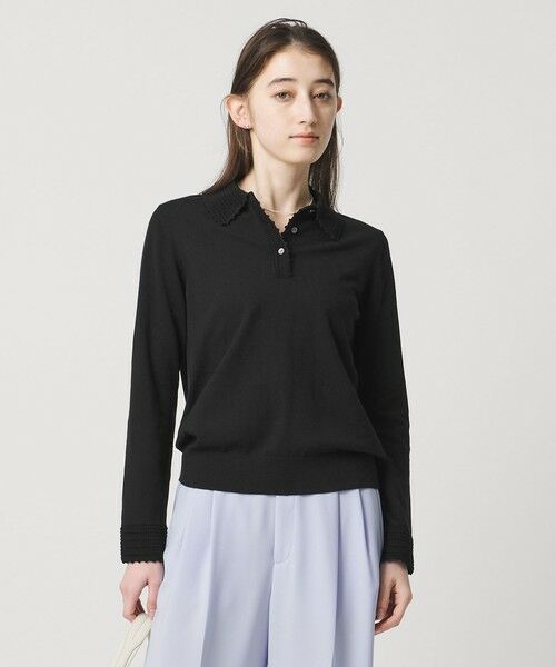 UNITED ARROWS / ユナイテッドアローズ ニット・セーター | クロシェ ポロニット ‐ウォッシャブル‐ | 詳細8