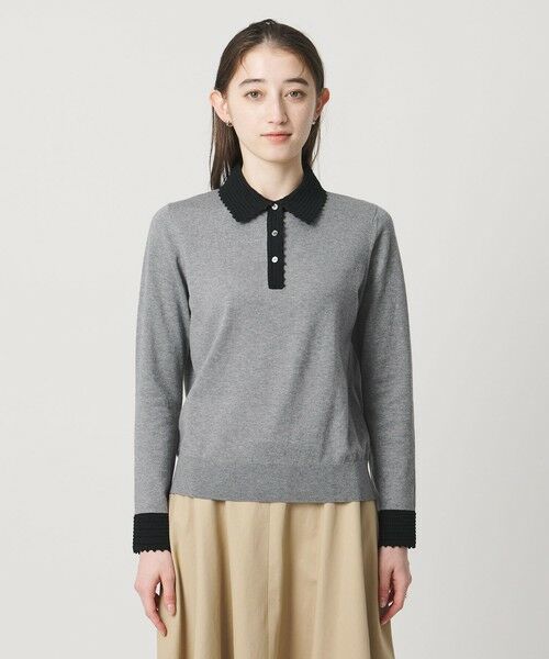 UNITED ARROWS / ユナイテッドアローズ ニット・セーター | クロシェ ポロニット ‐ウォッシャブル‐ | 詳細16