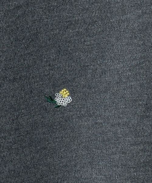 UNITED ARROWS / ユナイテッドアローズ ニット・セーター | フラワー エンブロイダリー スキッパーニット | 詳細4