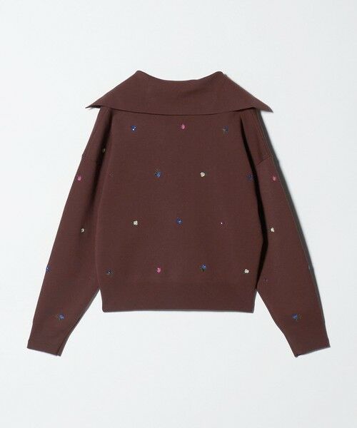 UNITED ARROWS / ユナイテッドアローズ ニット・セーター | フラワー エンブロイダリー スキッパーニット | 詳細7