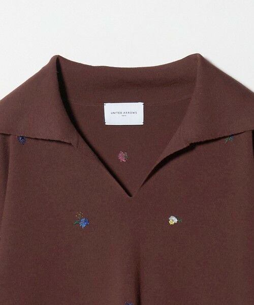 UNITED ARROWS / ユナイテッドアローズ ニット・セーター | フラワー エンブロイダリー スキッパーニット | 詳細8