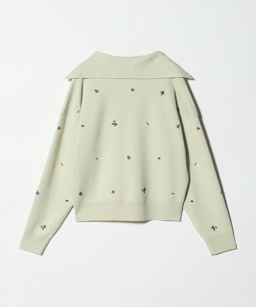UNITED ARROWS / ユナイテッドアローズ ニット・セーター | フラワー エンブロイダリー スキッパーニット | 詳細10