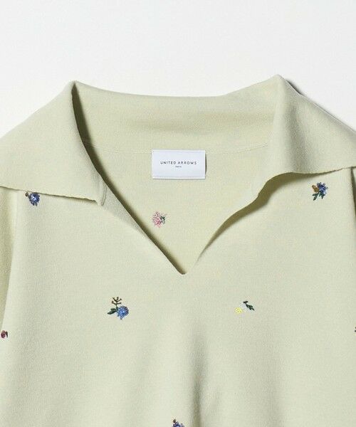 UNITED ARROWS / ユナイテッドアローズ ニット・セーター | フラワー エンブロイダリー スキッパーニット | 詳細11