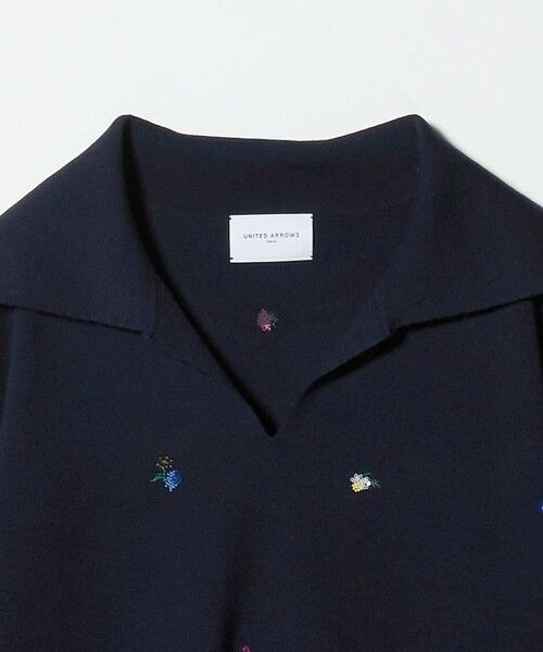 UNITED ARROWS / ユナイテッドアローズ ニット・セーター | フラワー エンブロイダリー スキッパーニット | 詳細14