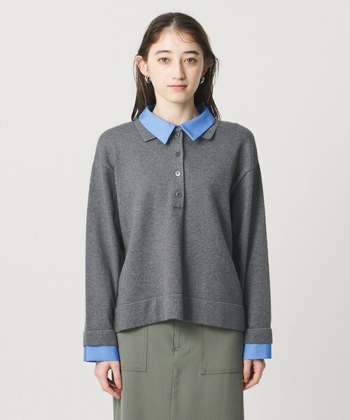 UNITED ARROWS / ユナイテッドアローズ ニット・セーター | 4WAY シャツコンビ ポロニット ‐ウォッシャブル‐ | 詳細4