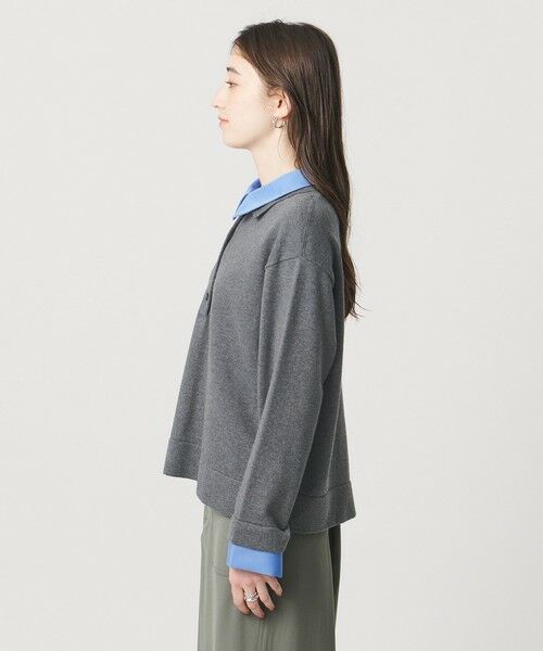 UNITED ARROWS / ユナイテッドアローズ ニット・セーター | 4WAY シャツコンビ ポロニット ‐ウォッシャブル‐ | 詳細5