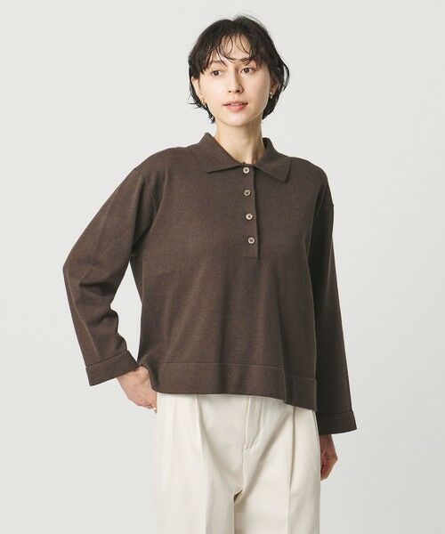 UNITED ARROWS / ユナイテッドアローズ ニット・セーター | 4WAY シャツコンビ ポロニット ‐ウォッシャブル‐ | 詳細17