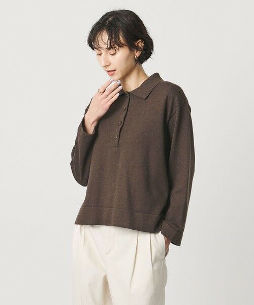 UNITED ARROWS / ユナイテッドアローズ ニット・セーター | 4WAY シャツコンビ ポロニット ‐ウォッシャブル‐ | 詳細18