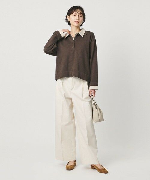 UNITED ARROWS / ユナイテッドアローズ ニット・セーター | 4WAY シャツコンビ ポロニット ‐ウォッシャブル‐ | 詳細19