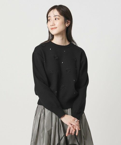 UNITED ARROWS / ユナイテッドアローズ ニット・セーター | 3D ビジュー プルオーバーニット | 詳細7