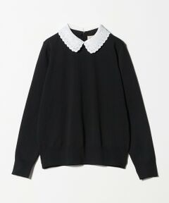 UNITED ARROWS / ユナイテッドアローズ ニット・セーター | レディー フラワービジュー ニット‐ ウォッシャブル‐