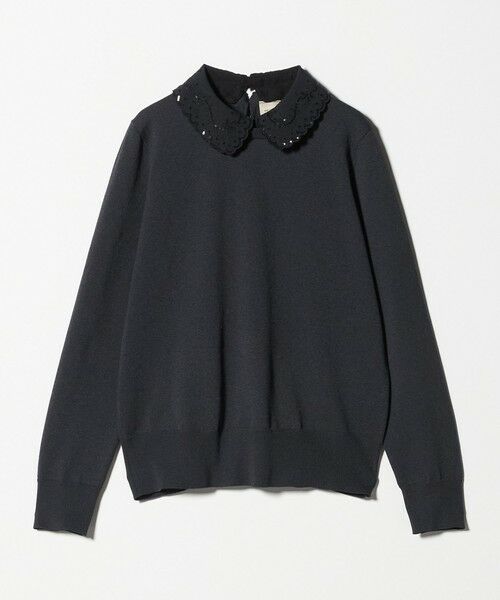 UNITED ARROWS / ユナイテッドアローズ ニット・セーター | レディー フラワービジュー ニット‐ ウォッシャブル‐ | 詳細12