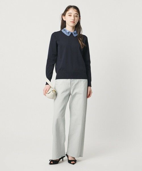 UNITED ARROWS / ユナイテッドアローズ ニット・セーター | レディー フラワービジュー ニット‐ ウォッシャブル‐ | 詳細23