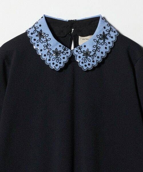 UNITED ARROWS / ユナイテッドアローズ ニット・セーター | レディー フラワービジュー ニット‐ ウォッシャブル‐ | 詳細14