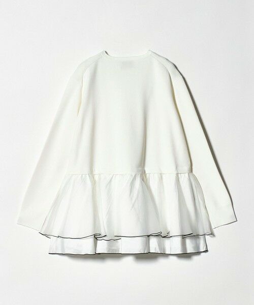 UNITED ARROWS / ユナイテッドアローズ ニット・セーター | オーガンジー フリルコンビ ニット ‐ウォッシャブル‐ | 詳細4