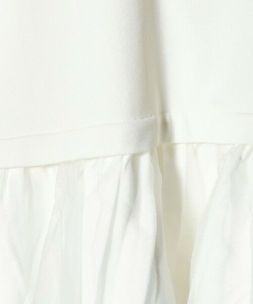 UNITED ARROWS / ユナイテッドアローズ ニット・セーター | オーガンジー フリルコンビ ニット ‐ウォッシャブル‐ | 詳細3