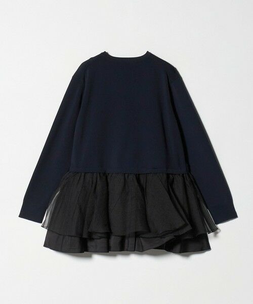 UNITED ARROWS / ユナイテッドアローズ ニット・セーター | オーガンジー フリルコンビ ニット ‐ウォッシャブル‐ | 詳細19