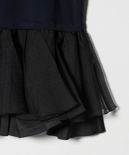 UNITED ARROWS / ユナイテッドアローズ ニット・セーター | オーガンジー フリルコンビ ニット ‐ウォッシャブル‐ | 詳細10