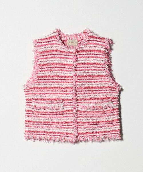 UNITED ARROWS / ユナイテッドアローズ ベスト | カラーミックス ツイードライク ベスト（PINK）