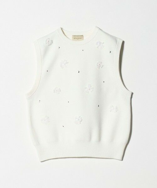 UNITED ARROWS / ユナイテッドアローズ ベスト | 3D ビジュー ベスト（OFF WHITE）