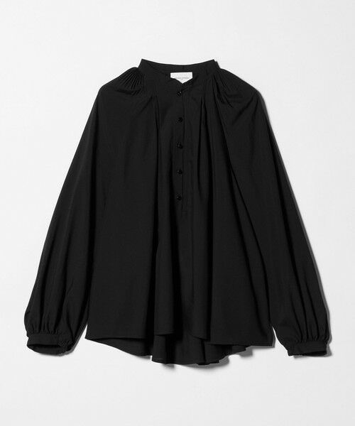 UNITED ARROWS / ユナイテッドアローズ シャツ・ブラウス | プリーツ ボリュームスリーブ ブラウス ‐ウォッシャブル‐（BLACK）