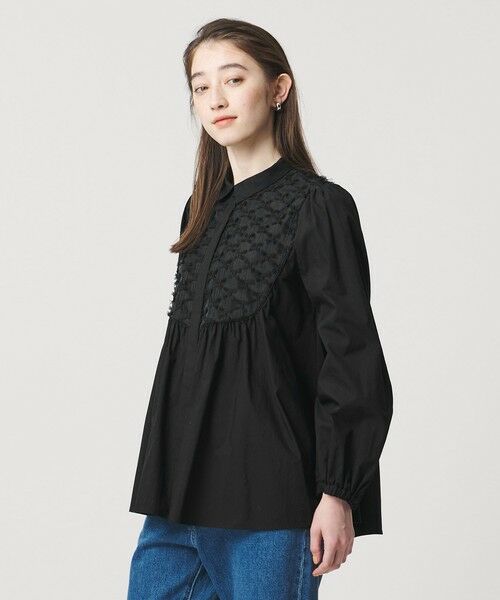 UNITED ARROWS / ユナイテッドアローズ シャツ・ブラウス | コンビ ギャザー ブラウス | 詳細11