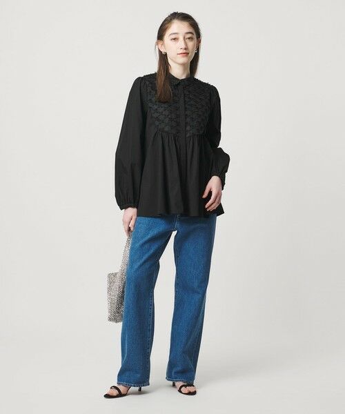 UNITED ARROWS / ユナイテッドアローズ シャツ・ブラウス | コンビ ギャザー ブラウス | 詳細12