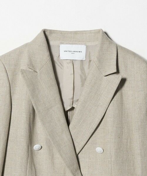 UNITED ARROWS / ユナイテッドアローズ テーラードジャケット | 6ボタン リネン ブレザー ジャケット | 詳細9