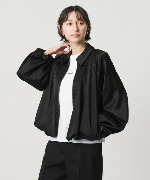 UNITED ARROWS / ユナイテッドアローズ ブルゾン | サテン ボリュームギャザー ブルゾン ‐ウォッシャブル‐ | 詳細1