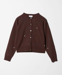 UNITED ARROWS / ユナイテッドアローズ カーディガン・ボレロ | フラワー エンブロイダリー カーディガン