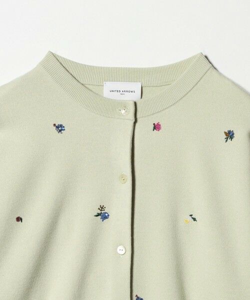 UNITED ARROWS / ユナイテッドアローズ カーディガン・ボレロ | フラワー エンブロイダリー カーディガン | 詳細12