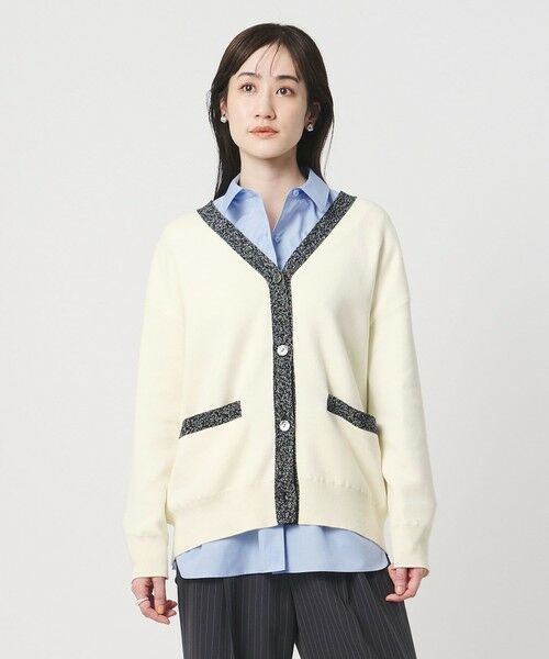 UNITED ARROWS / ユナイテッドアローズ カーディガン・ボレロ | コンフォート スマート Vネックカーディガン ‐ウォッシャブル‐（OFF WHITE）