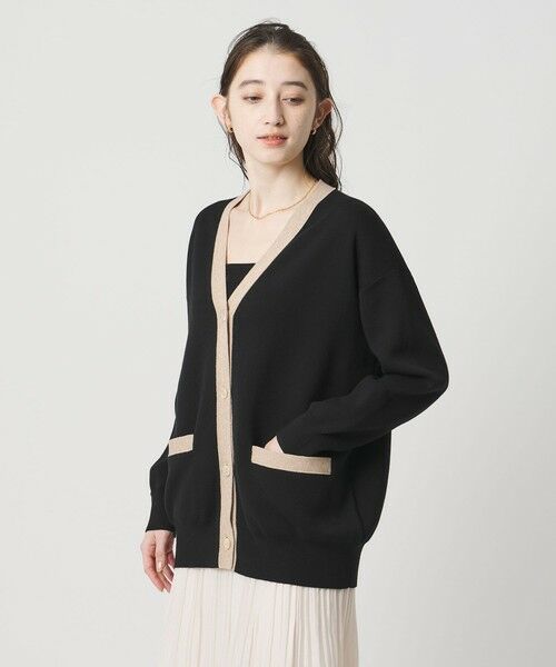 UNITED ARROWS / ユナイテッドアローズ カーディガン・ボレロ | コンフォート スマート Vネックカーディガン ‐ウォッシャブル‐（BLACK）