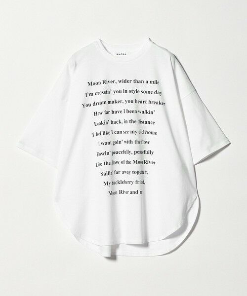 UNITED ARROWS / ユナイテッドアローズ Tシャツ | ＜SACRA＞メッセージ Tシャツ | 詳細3