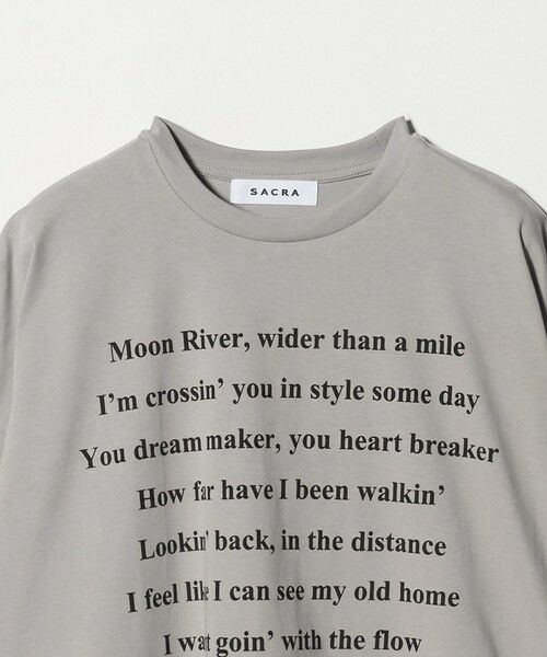 UNITED ARROWS / ユナイテッドアローズ Tシャツ | ＜SACRA＞メッセージ Tシャツ | 詳細10