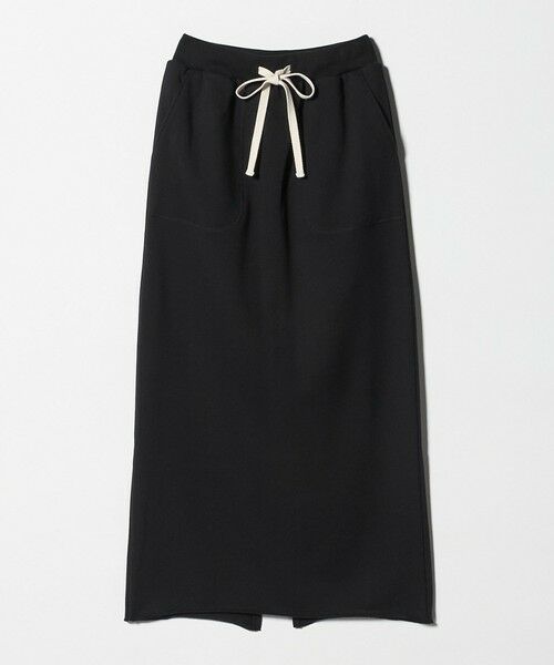 UNITED ARROWS / ユナイテッドアローズ ロング・マキシ丈スカート | ＜SACRA＞スウェット Iラインスカート（BLACK）