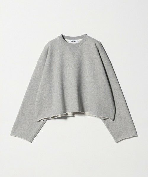 UNITED ARROWS / ユナイテッドアローズ スウェット | ＜SACRA＞ヘムカット スウェット（MD.GRAY）
