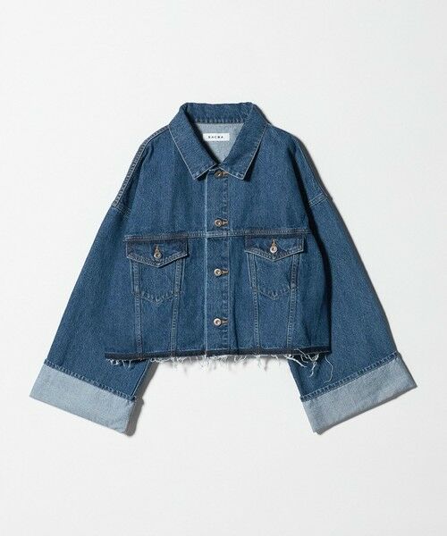 UNITED ARROWS / ユナイテッドアローズ Gジャン・デニムジャケット | ＜SACRA＞ボリュームスリーブ デニムジャケット（NAVY）