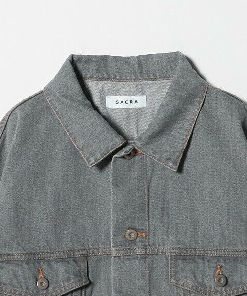 UNITED ARROWS / ユナイテッドアローズ Gジャン・デニムジャケット | ＜SACRA＞ボリュームスリーブ デニムジャケット GRAY | 詳細2