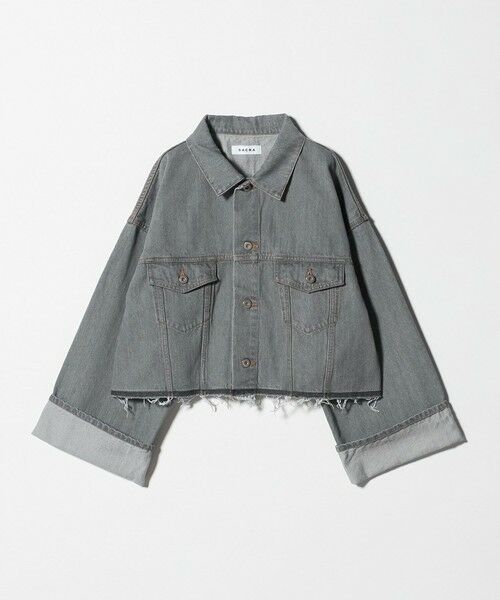 UNITED ARROWS / ユナイテッドアローズ Gジャン・デニムジャケット | ＜SACRA＞ボリュームスリーブ デニムジャケット GRAY（MD.GRAY）