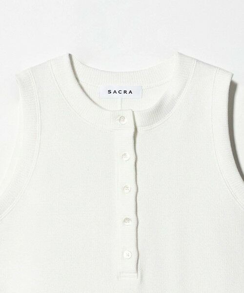 UNITED ARROWS / ユナイテッドアローズ ミニ丈・ひざ丈ワンピース | ＜SACRA＞ヘンリーネック ノースリーブ ワンピース | 詳細6