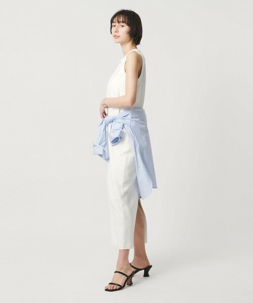 UNITED ARROWS / ユナイテッドアローズ ミニ丈・ひざ丈ワンピース | ＜SACRA＞ヘンリーネック ノースリーブ ワンピース | 詳細3