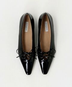 UNITED ARROWS / ユナイテッドアローズ フラットシューズ | エナメル レースアップ フラットシューズ