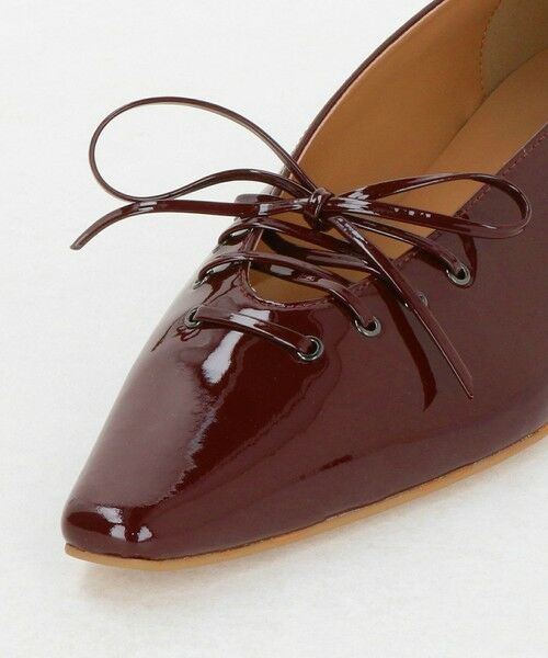 UNITED ARROWS / ユナイテッドアローズ フラットシューズ | エナメル レースアップ フラットシューズ | 詳細10