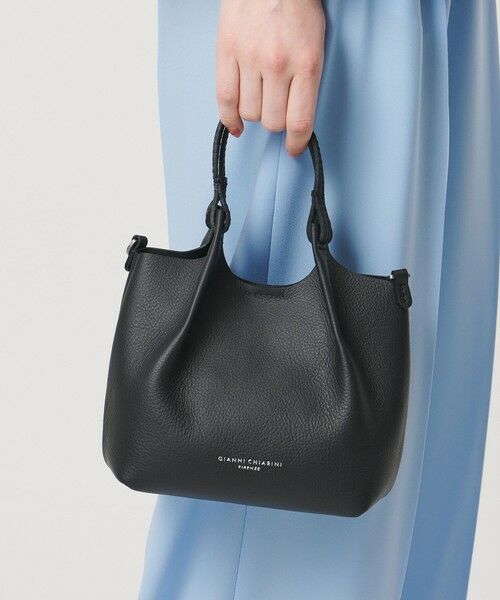 UNITED ARROWS / ユナイテッドアローズ ハンドバッグ | ＜GIANNI CHIARINI＞DUA バッグ（BLACK）