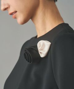 UNITED ARROWS / ユナイテッドアローズ ブローチ・コサージュ | サテン ローズ コサージュ