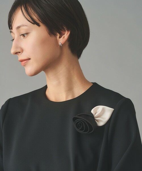 UNITED ARROWS / ユナイテッドアローズ ブローチ・コサージュ | サテン ローズ コサージュ | 詳細5