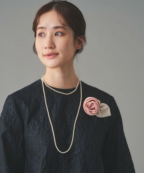 UNITED ARROWS / ユナイテッドアローズ ブローチ・コサージュ | サテン ローズ コサージュ | 詳細9