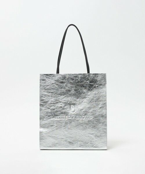 UNITED ARROWS / ユナイテッドアローズ トートバッグ | ペーパー ロゴ トートバッグ M（SILVER）